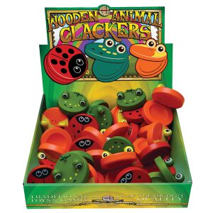 Tierische Kastagnetten aus Holz