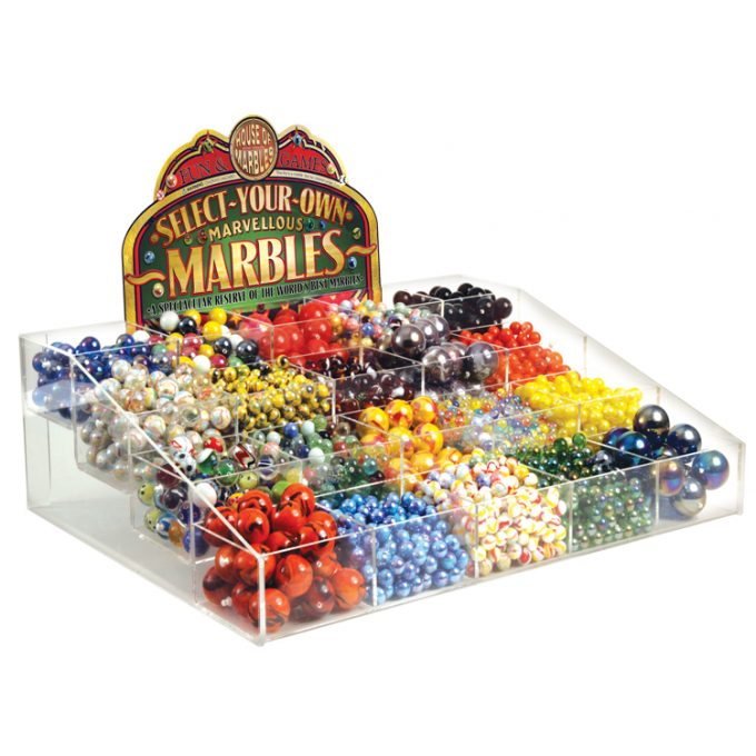 20 Pocket Display Unit FREE with #250 Assorted Marbles