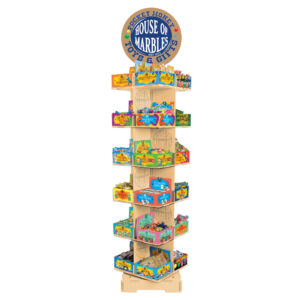 Drehbarer Displayständer mit 24 Regalen