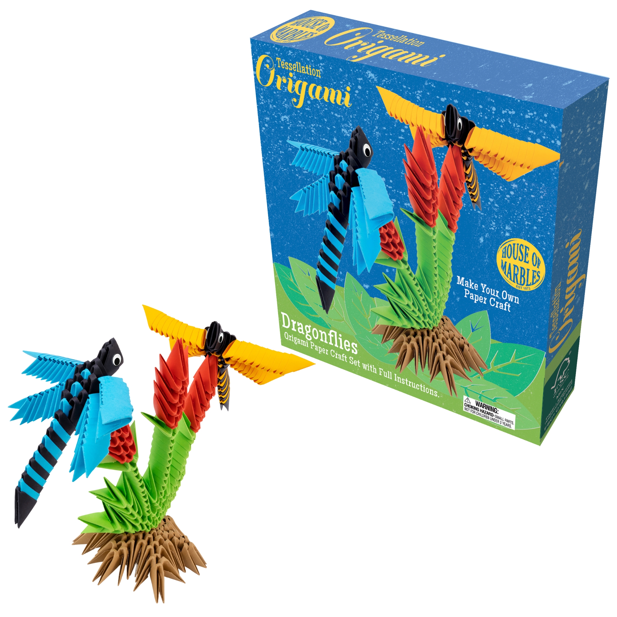 Deluxe Origami Papier Bastelset - Libellen